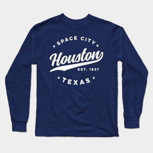 Vintage Houston Texas Space City USA Long Sleeve T-Shirt